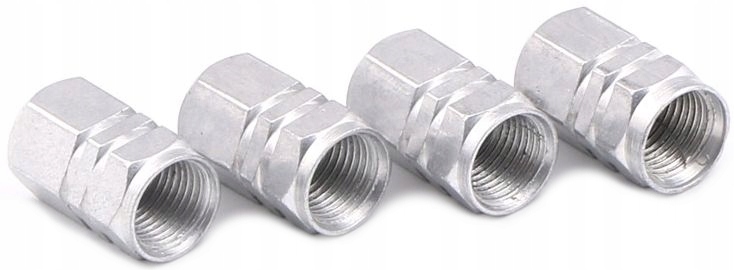 

Nakrętki Aluminiowe na Wentyle Srebrne na zaworki