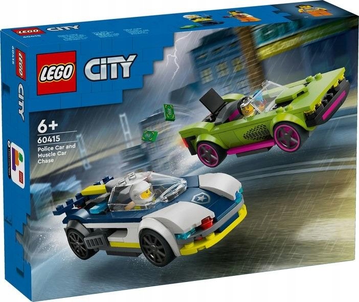 Lego(r) City 60415 Pronásledování policejního auta za muscle carem