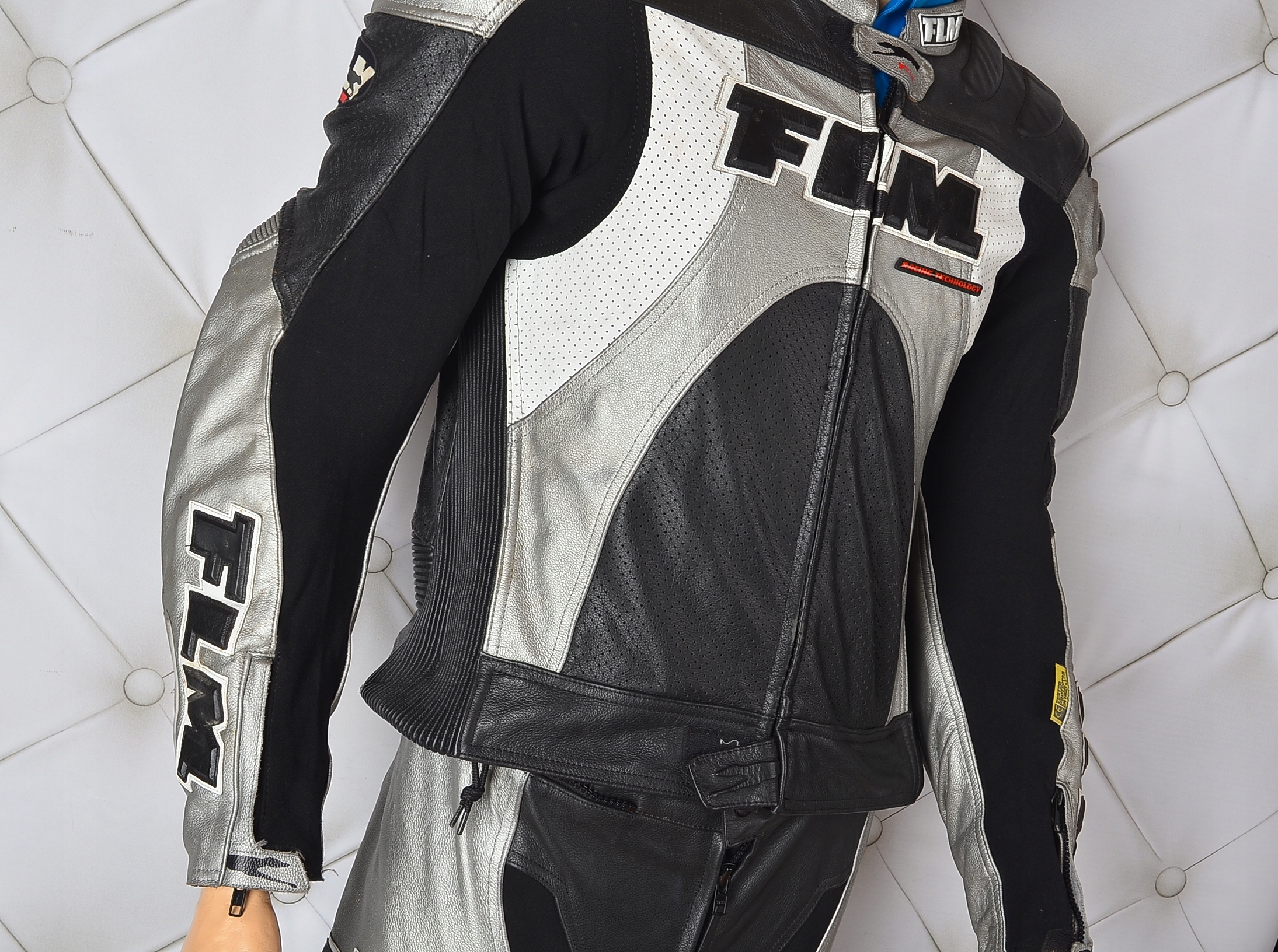 REWELACYJNY KOMBINEZON MOTOCYKLOWY POLO FLM GARB 52/ XL Rozmiar 52