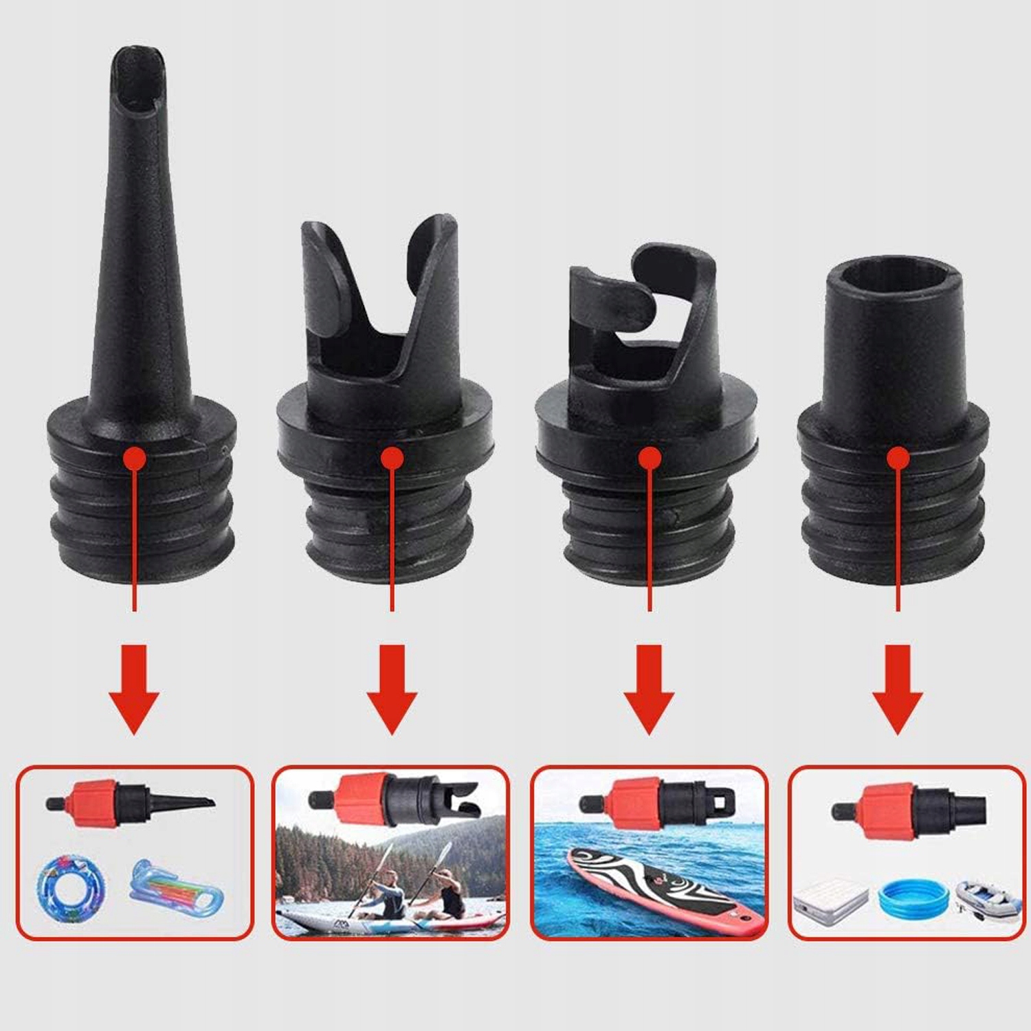 PRZENOŚNY NADMUCHIWANY ADAPTER POMPKI SUP + DYSZE Kod producenta SP3417901