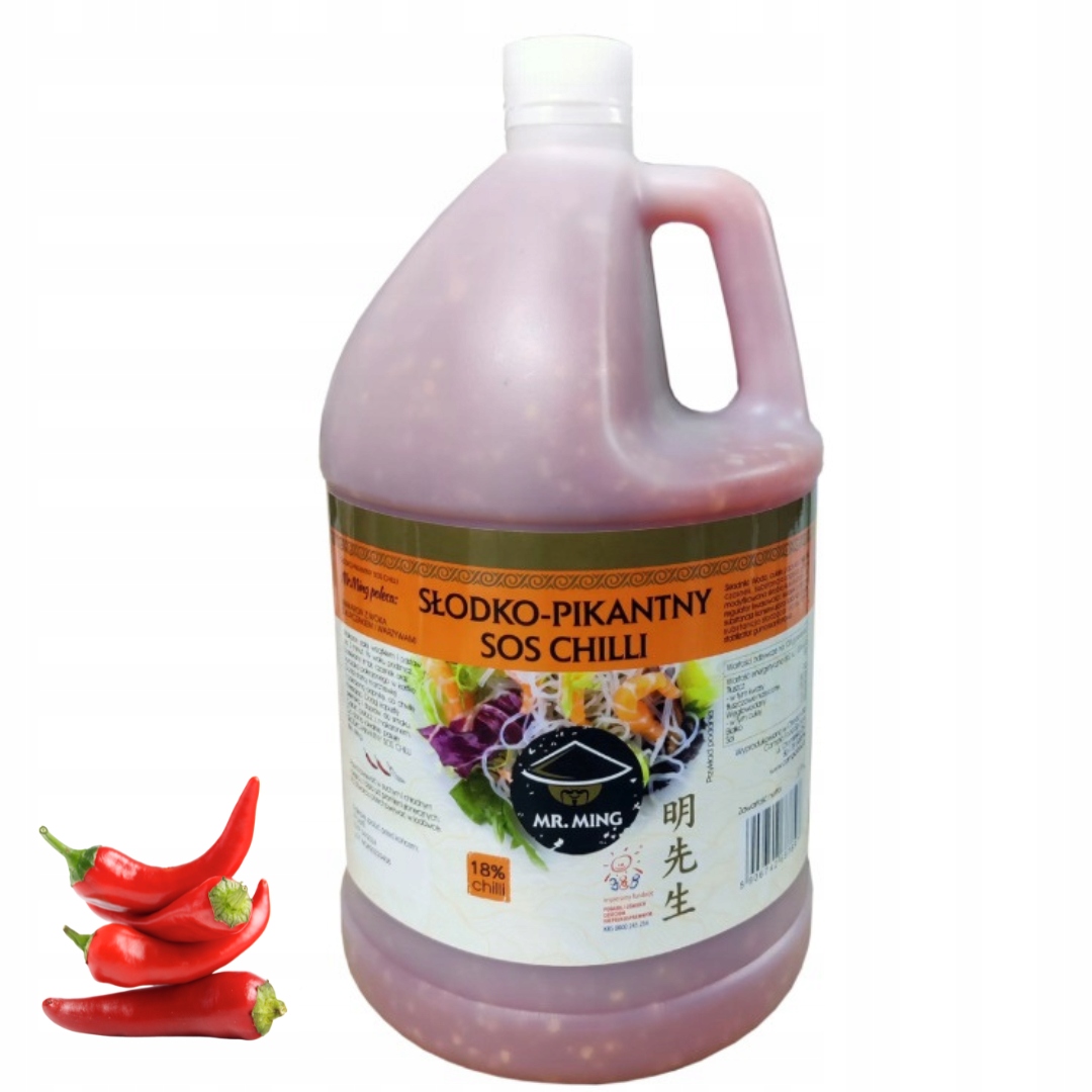 Sos słodko pikantny do sushi do kurczaka 3,78l Mr.Ming HoReCa Duża Butelka