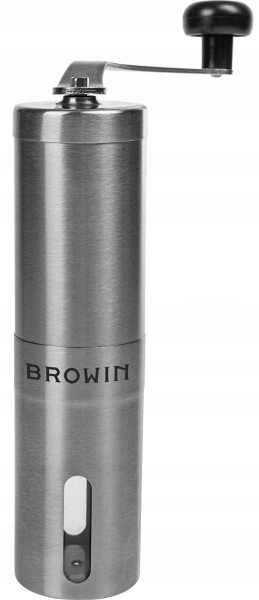 RĘCZNY MŁYNEK DO MIELENIA KAWY ŻARNOWY SKŁADANY Kolor odcienie szarości i srebra