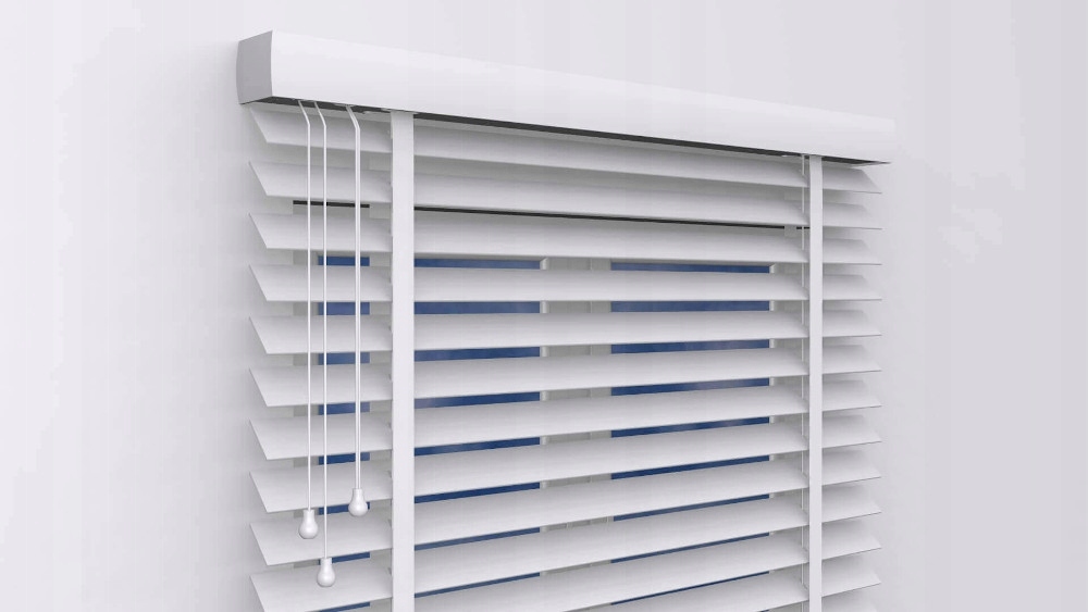 ŻALUZJE BIAŁY DREWNIANE 50mm 280x190 Typ poziome