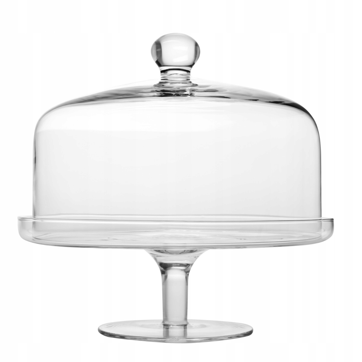 Patera z kloszem Glamour KROSNO 31cm na nodze duża