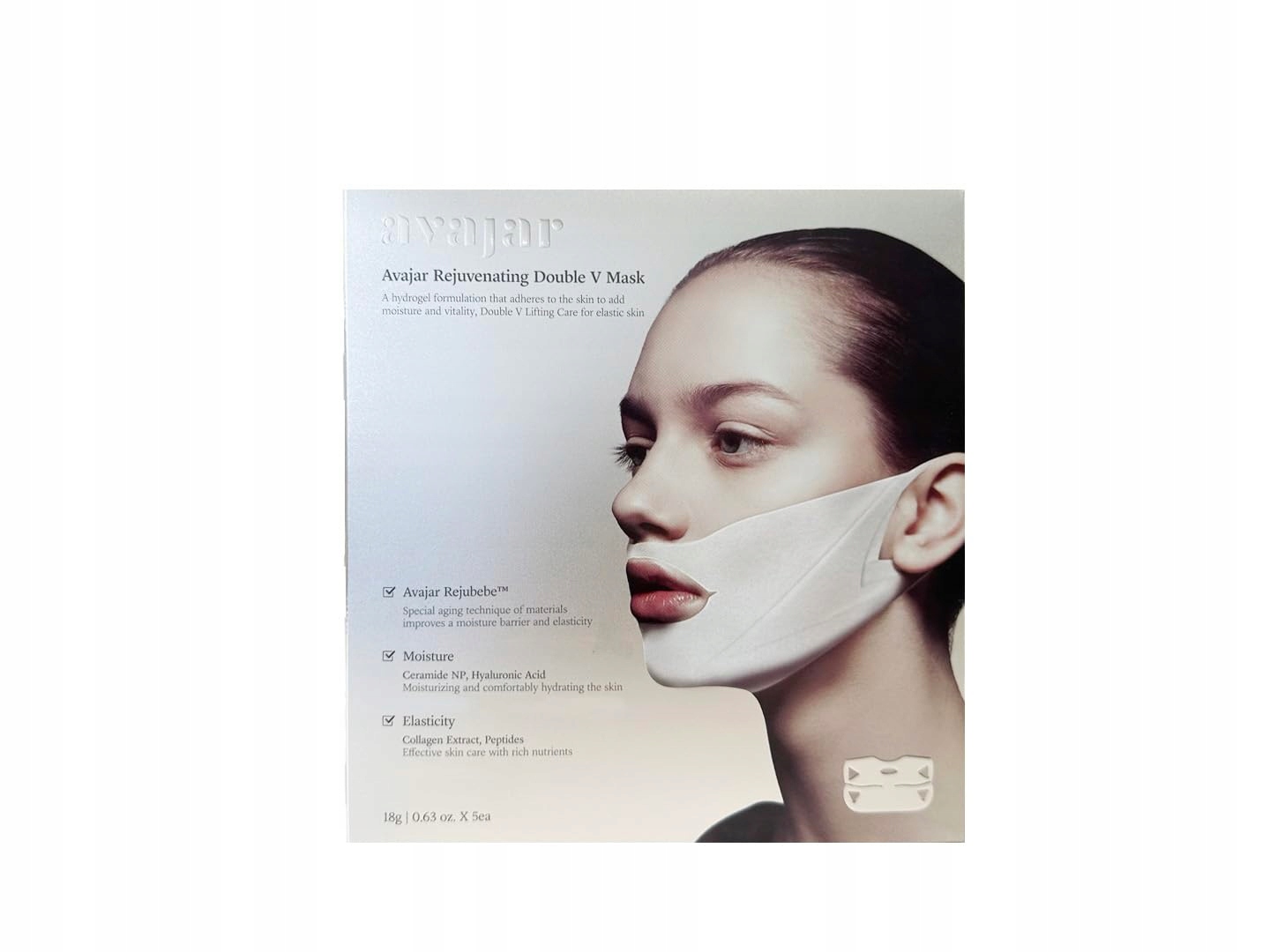 Maski liftingujące Avajar Rejuvenating Double V mask 5szt