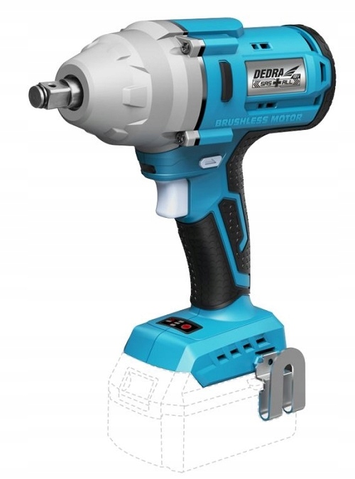 Rázový Uťahovák Akumulátorový 1/2 Palca 18V 650NM Dedra Dielenský Nástroj