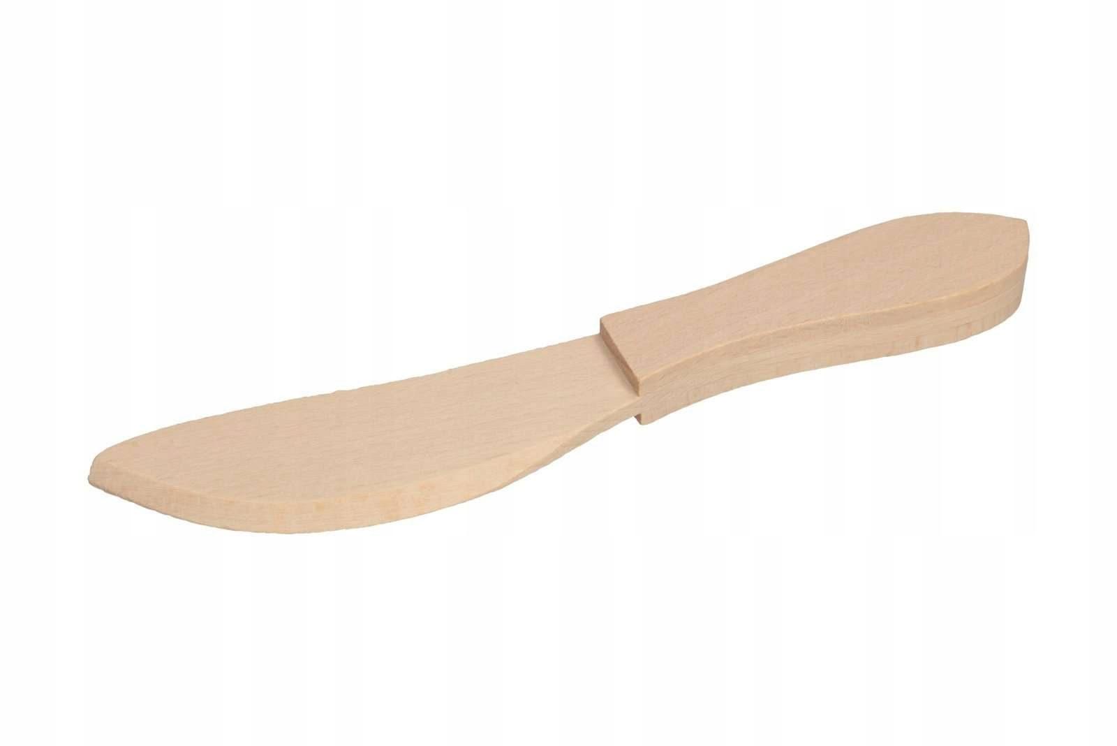 

Drewniany Nożyk Bukowy Do Masła Smalcu 18CM