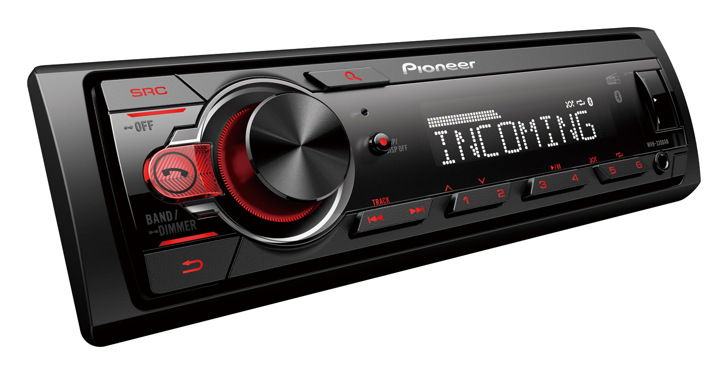 Bluetooth autorádio Dab Aux MP3 Usb 4x50W Pioneer MVH-330DAB