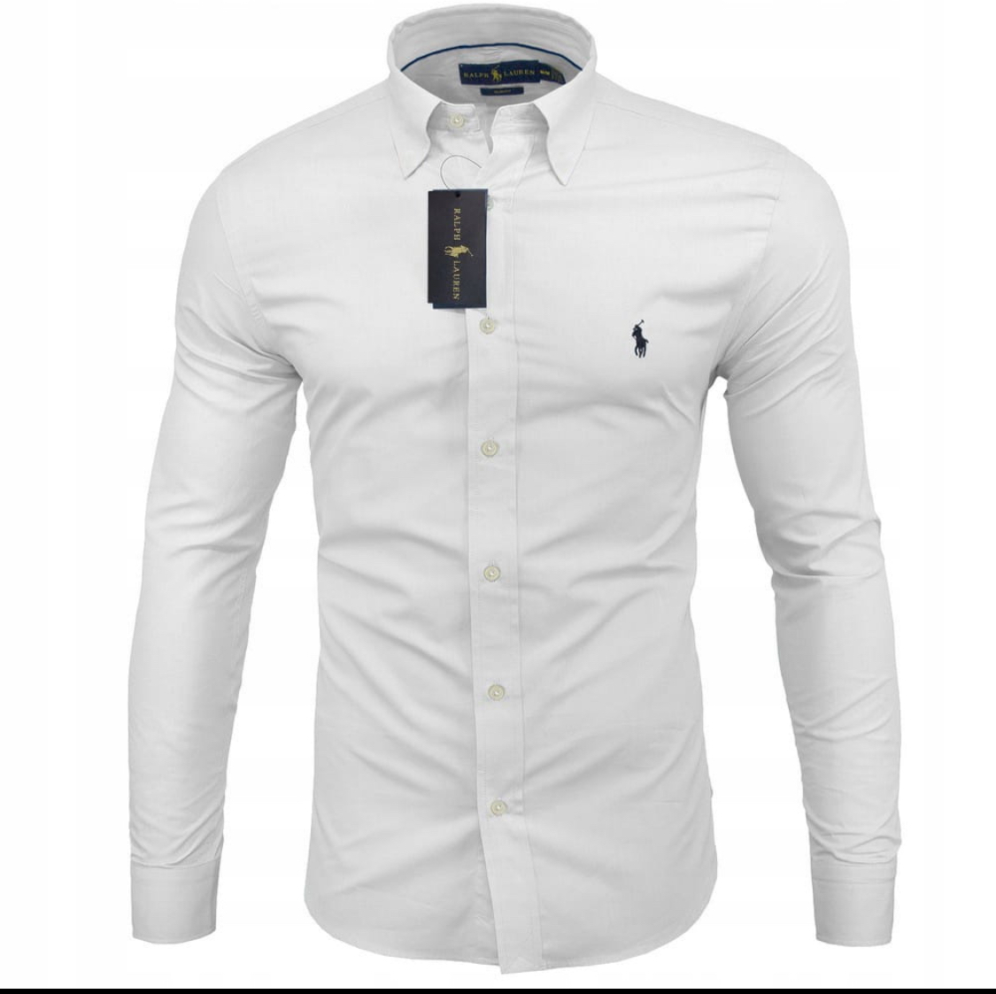 KOSZULA RALPH LAUREN SLIM FIT Biały 3XL