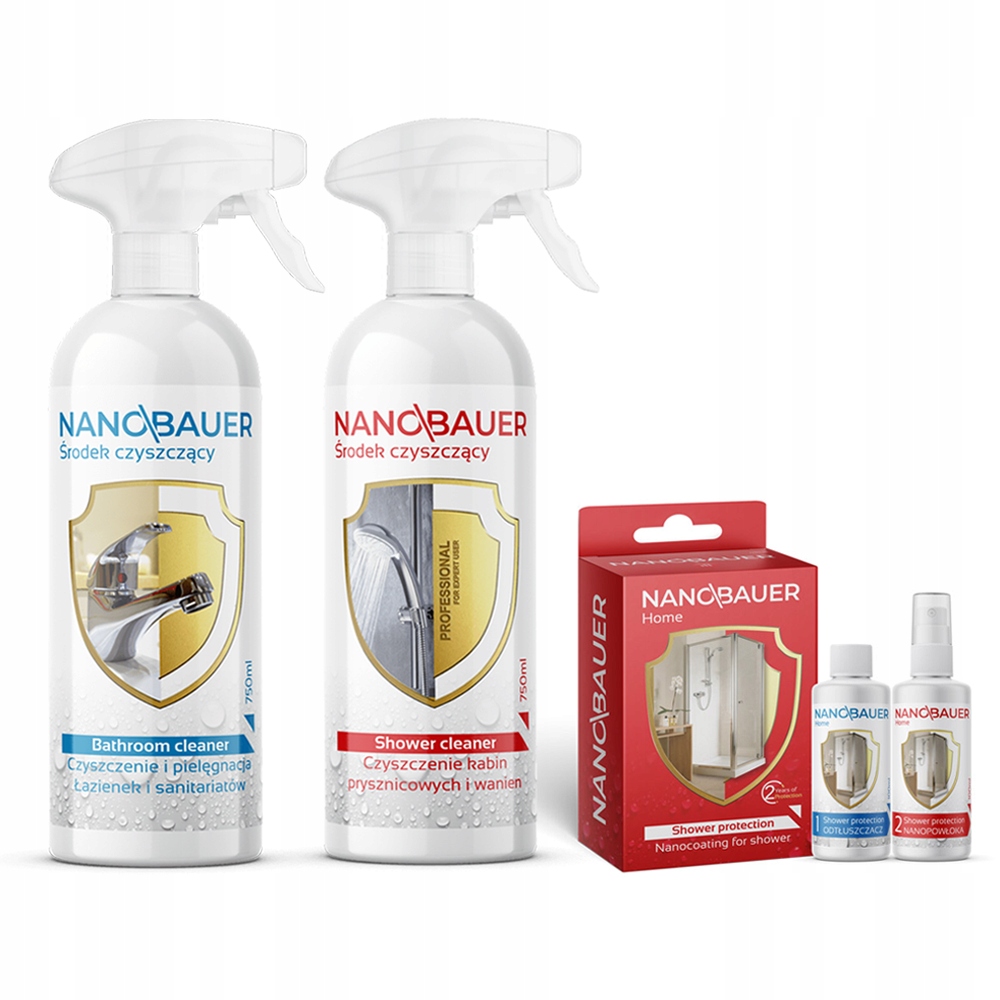 Levně Čistič kabiny 750 ml koupelny 750 ml impregnace kabiny 100 ml