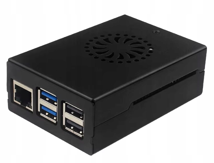 Obudowa aluminiowa do Raspberry Pi 5 czarna