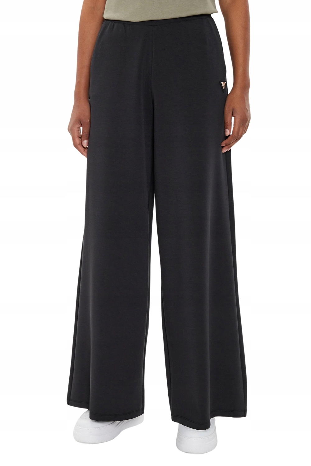 Guess Černé dámské tepláky Olympe Wide Leg S