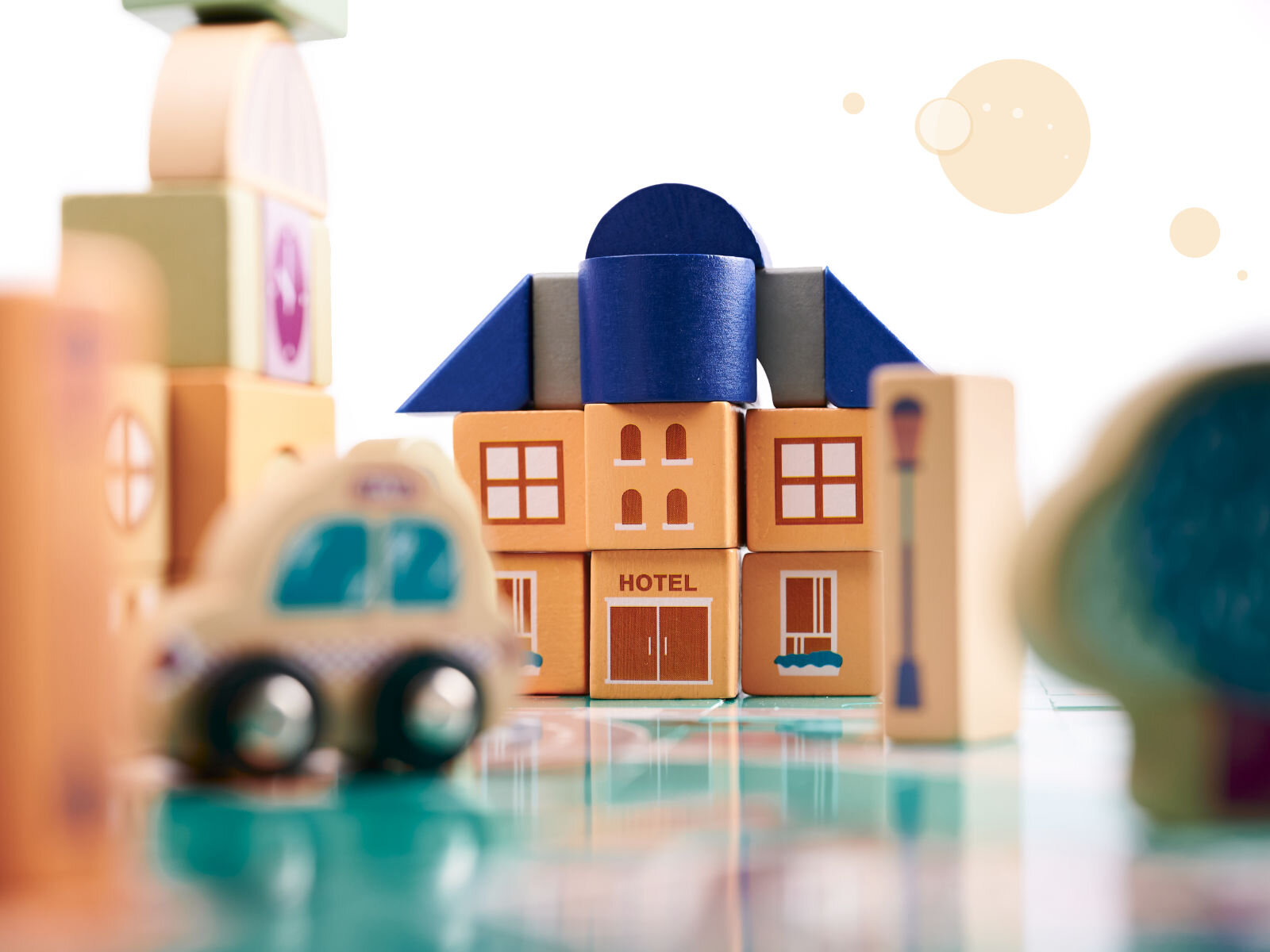 Zestaw drewnianych klocków dla dzieci 181 elem. EAN (GTIN) 5903039718081