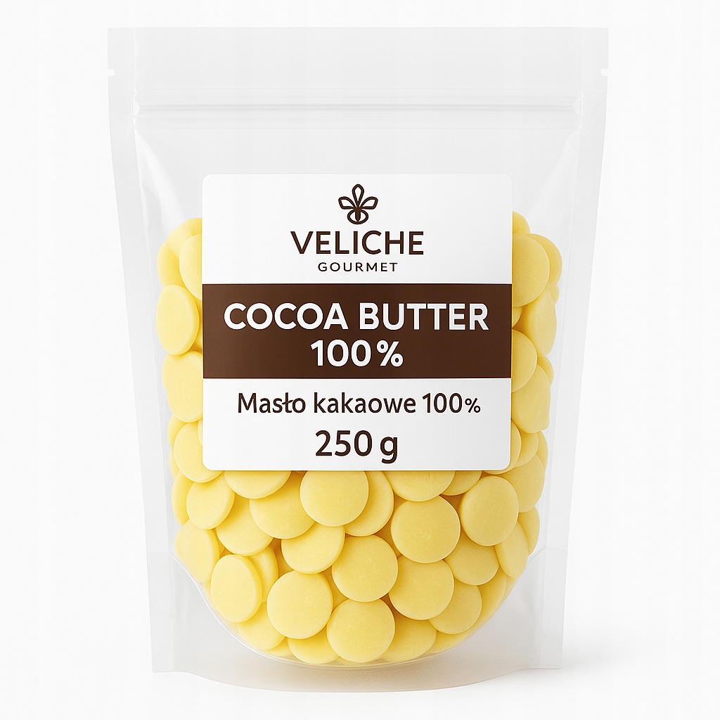 Levně Cocoa Butter 100% Kakaové máslo 100% op.250g Veliche