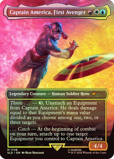MTG【Foil】Captain America, First Avenger Captain America, First Avenger - SLD - MARVEL FOIL! - Stan