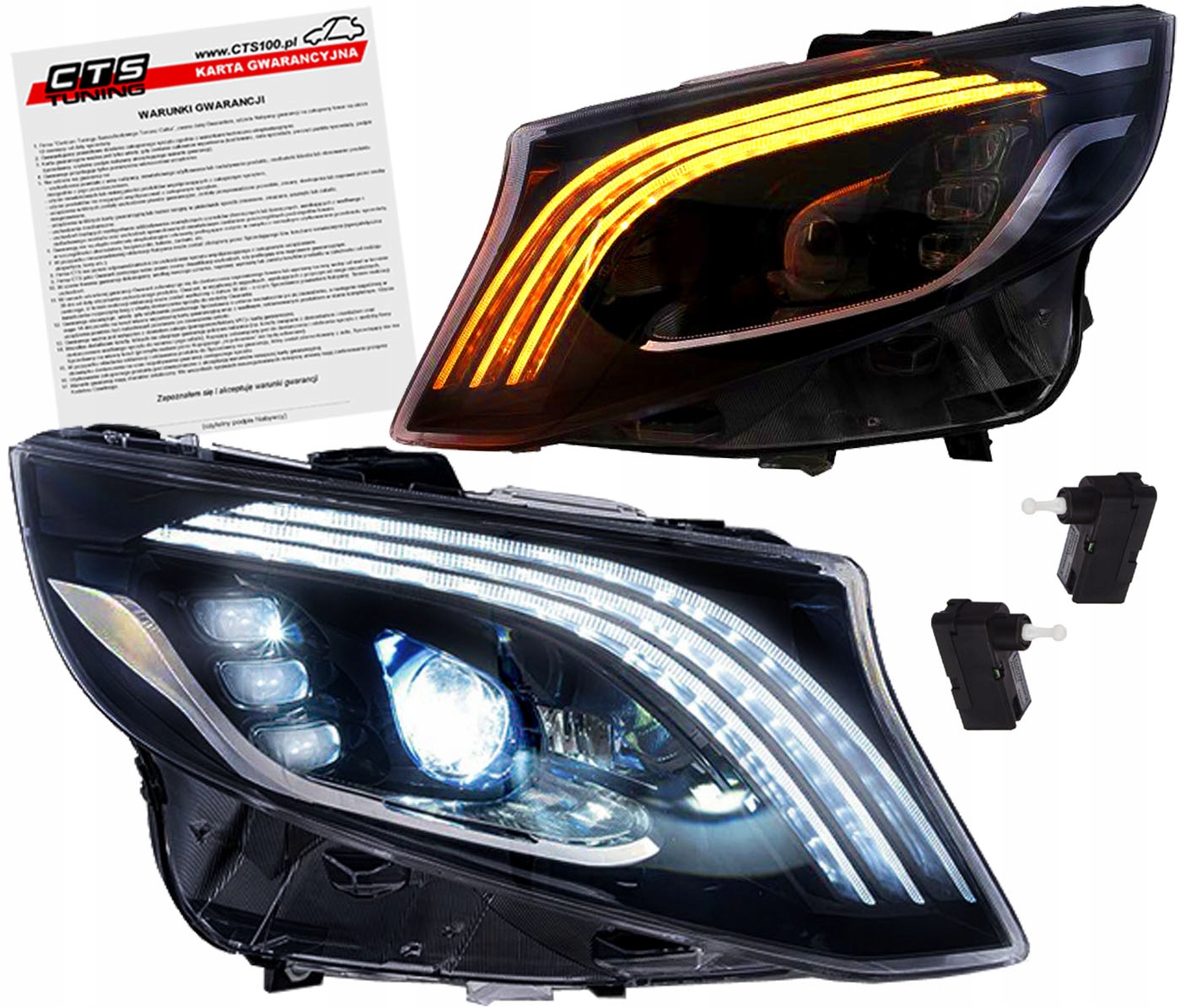 Mercedes Vito V-klasa W447 14-23 Lampy přední světlomety Full Led Bi-LED