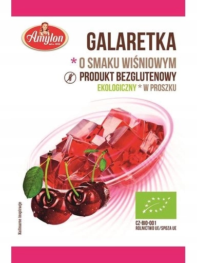 Levně 8 x Amylon Želé s třešňovou příchutí bezlepková Bio 40 g