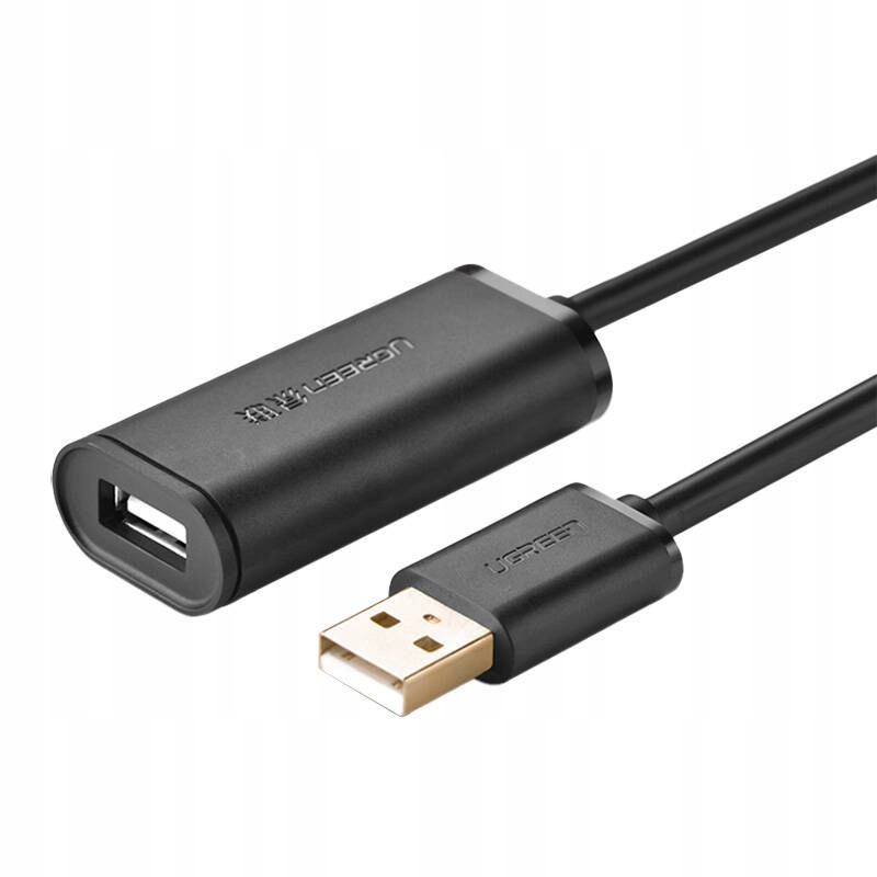 Aktywny Kabel Usb 2.0 Ugreen 10M Przedłużacz Czarny Do Drukarek I Urządzeń