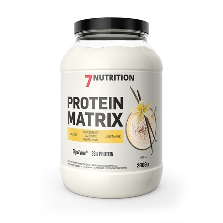 7NUTRITION Protein Matrix 2000 G Bílkovina Kasein Kreatin L-glutamin