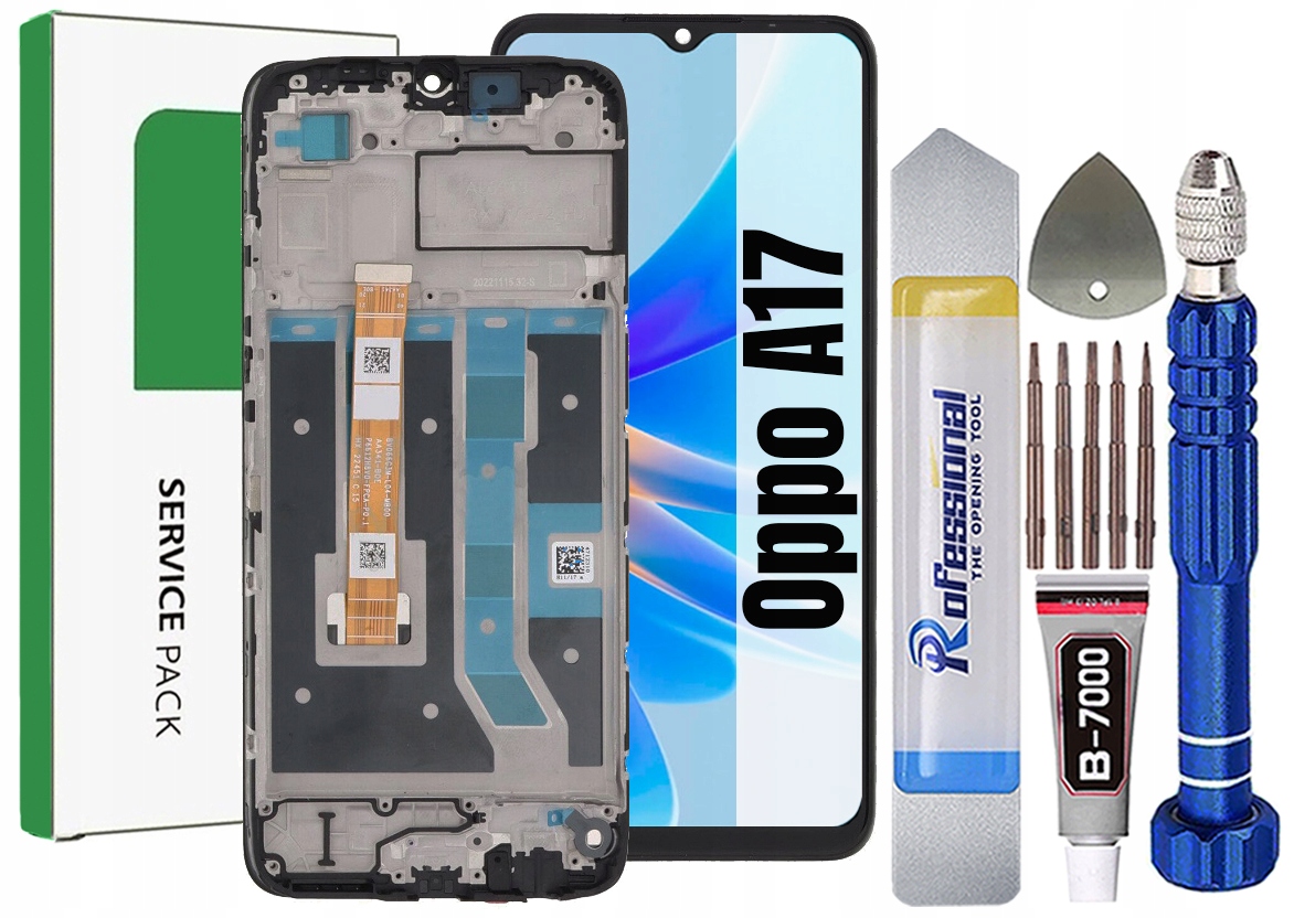 Displej Pro Oppo A17 Originál LCD Obrazovka Rámeček