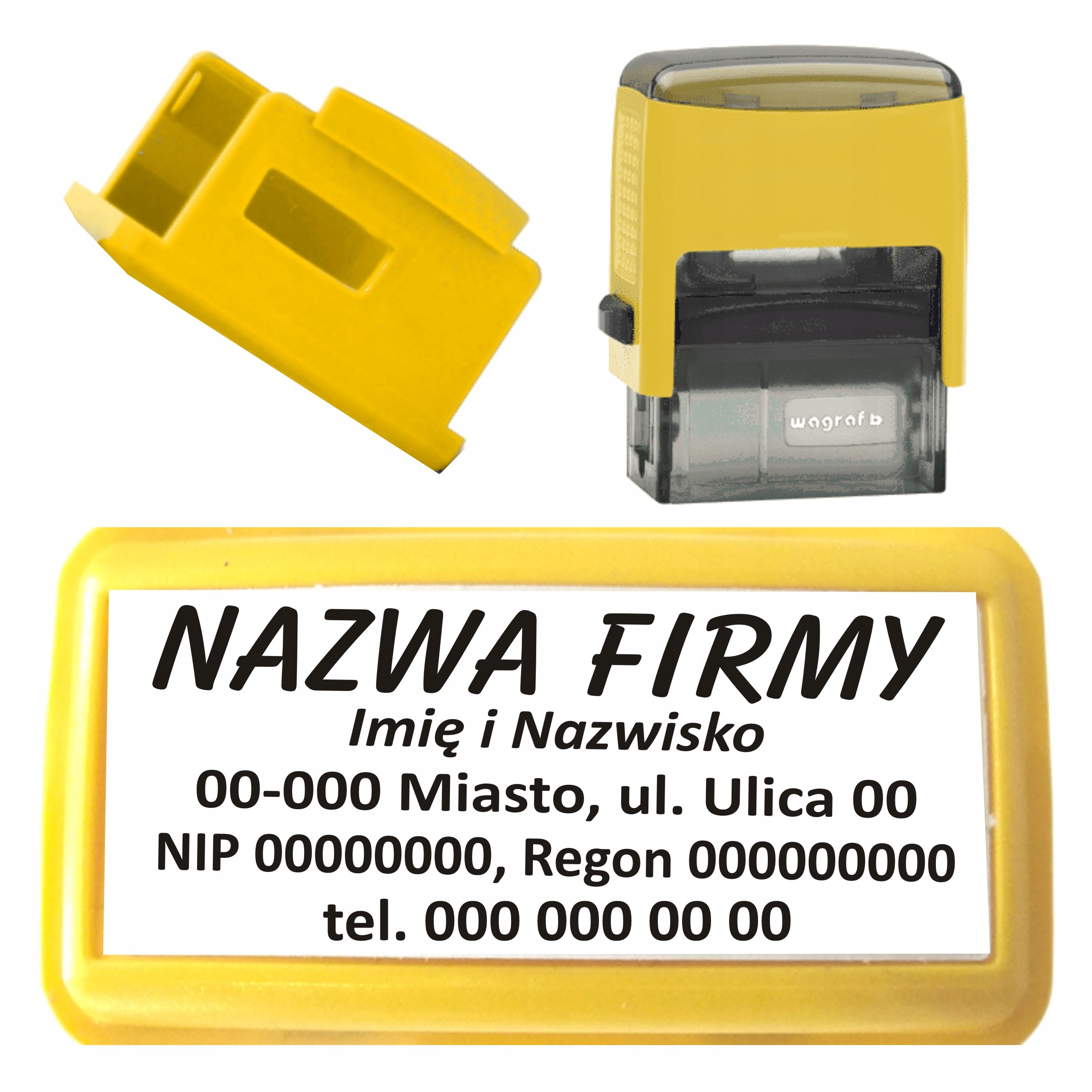 

Pieczątka Wagraf 3 Gumka do 6 linii tekstu