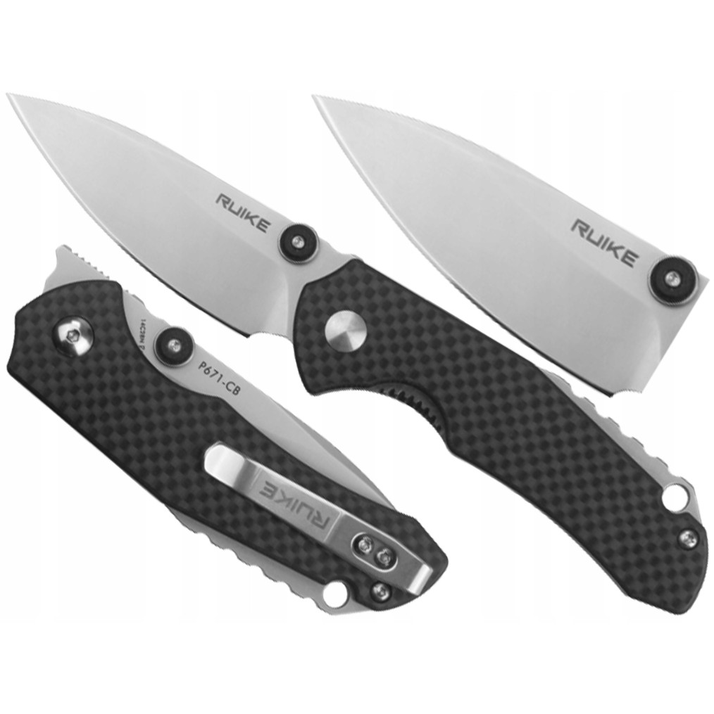 Zavírací nůž Ruike P671-CB Black Nůž 14C28N