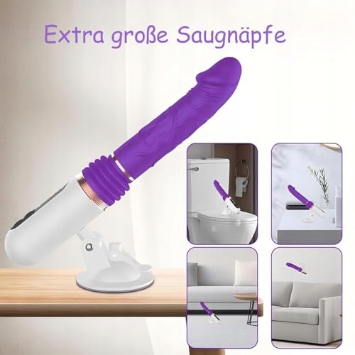 FICKMASCHINE Dildo Wibrator Dla Kobiet Z Funkcją Pchnięcia I Wibracjami — miniatura 4