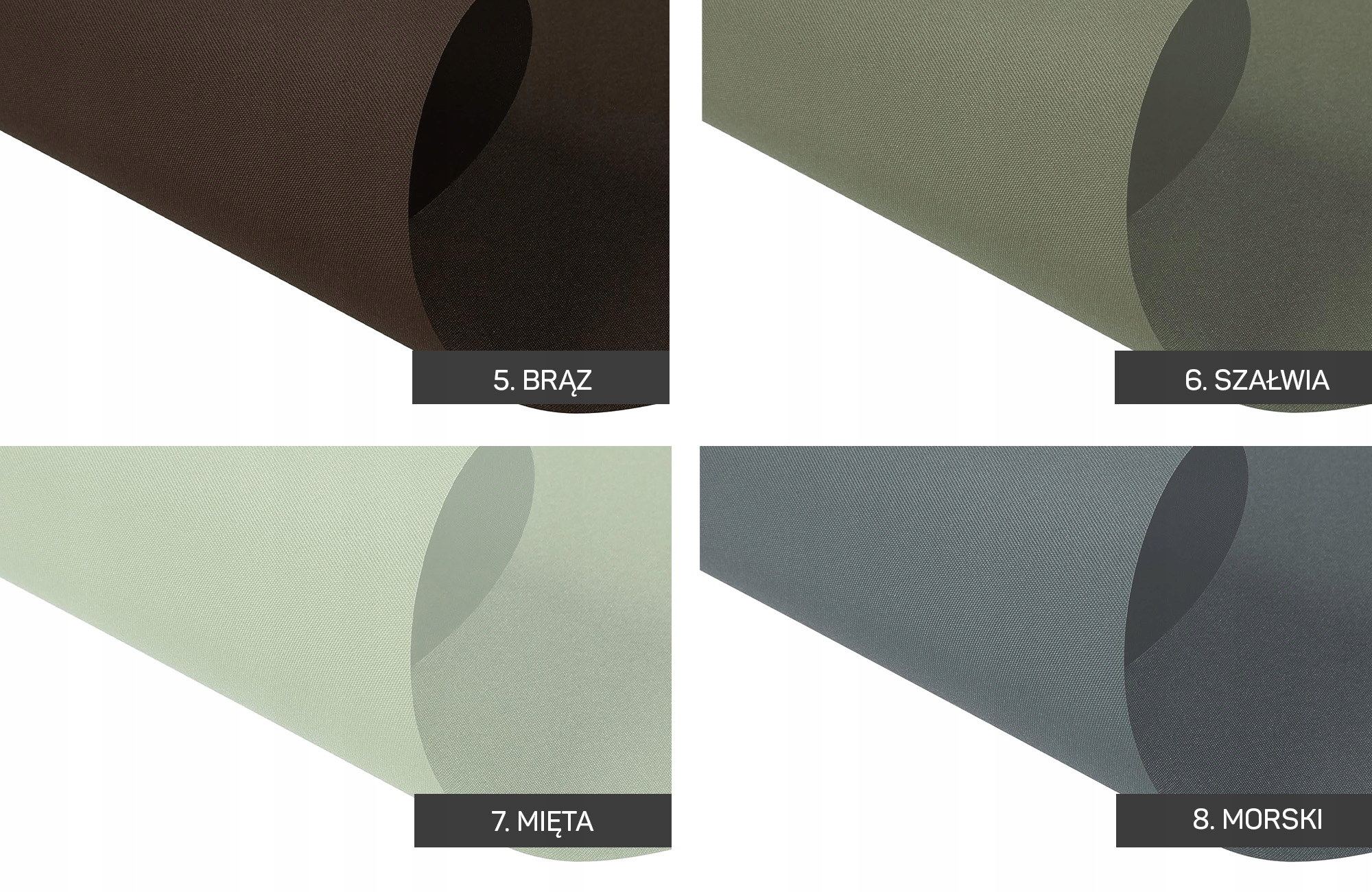 ROLETY NA WYMIAR W KASECIE WEWNĘTRZNE BALKONOWE Z PROWADNICAMI KOLORY Marka Mardom