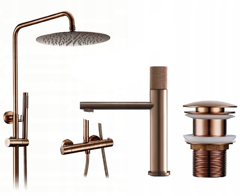 Kúpeľňová batéria Medená Mat sprchová Termostat Premium