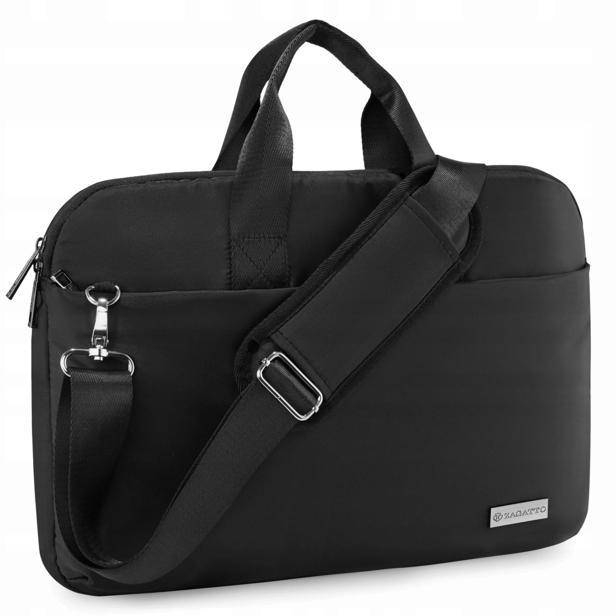 Taška na notebook 15,6" lehká, prostorná, černá, pouzdro na notebook Zagatto