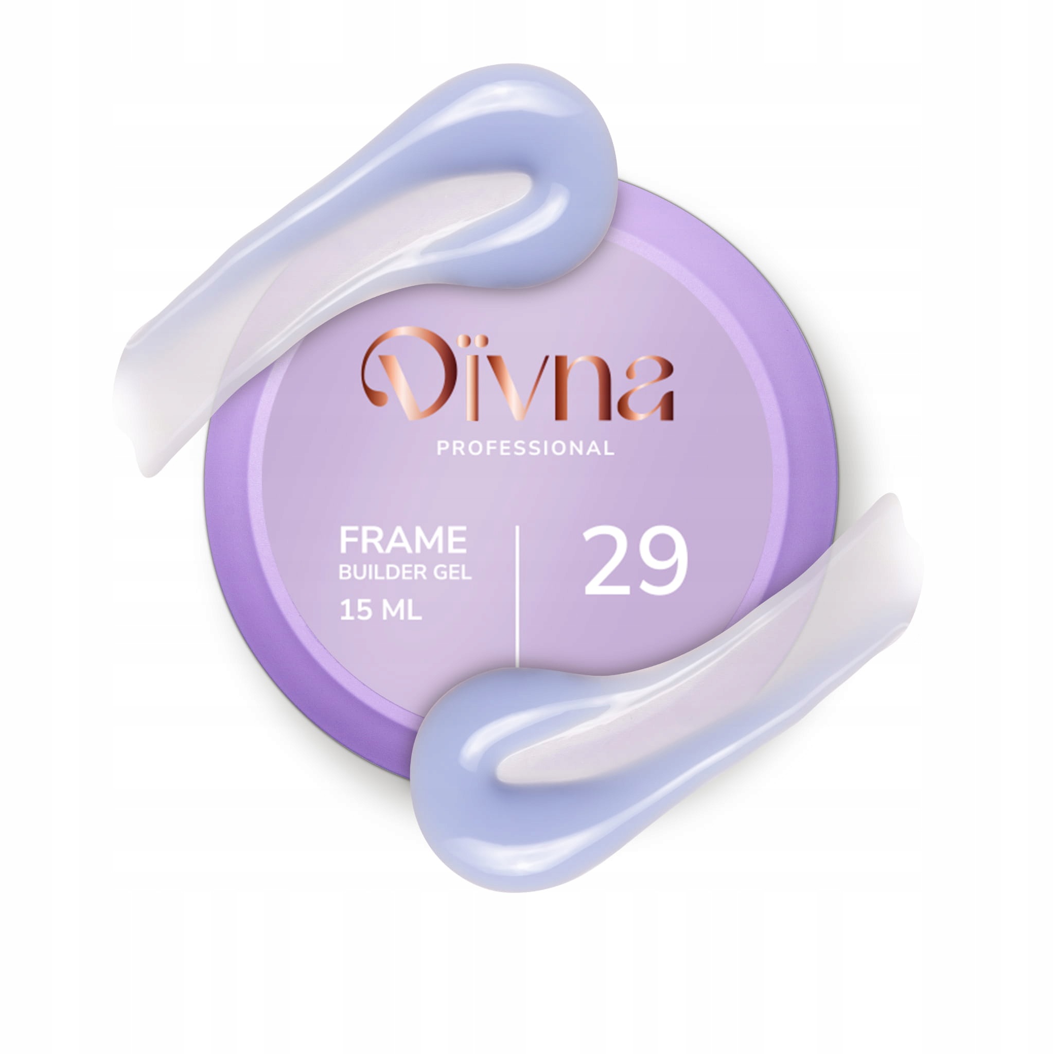 Divna Frame Builder Gel 29 30 ml barevný gel na nehty