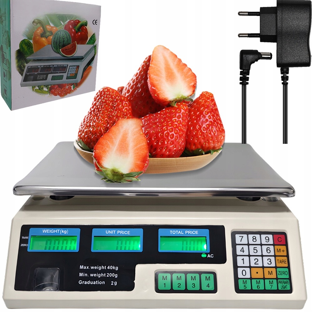 Elektronická Skladová Váha Pro Supermarkety A Kavárny 40 Kg