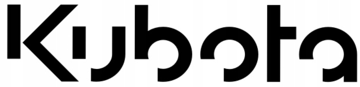 Naklejka Napis Logo Kubota 25cm traktor ciągnik na szybę maskę