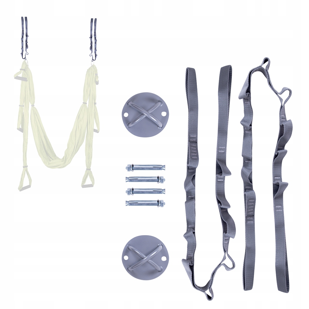 Zestaw do zawieszania hamaka do jogi inSPORTline Hemmokstrap pasy 112 cm z