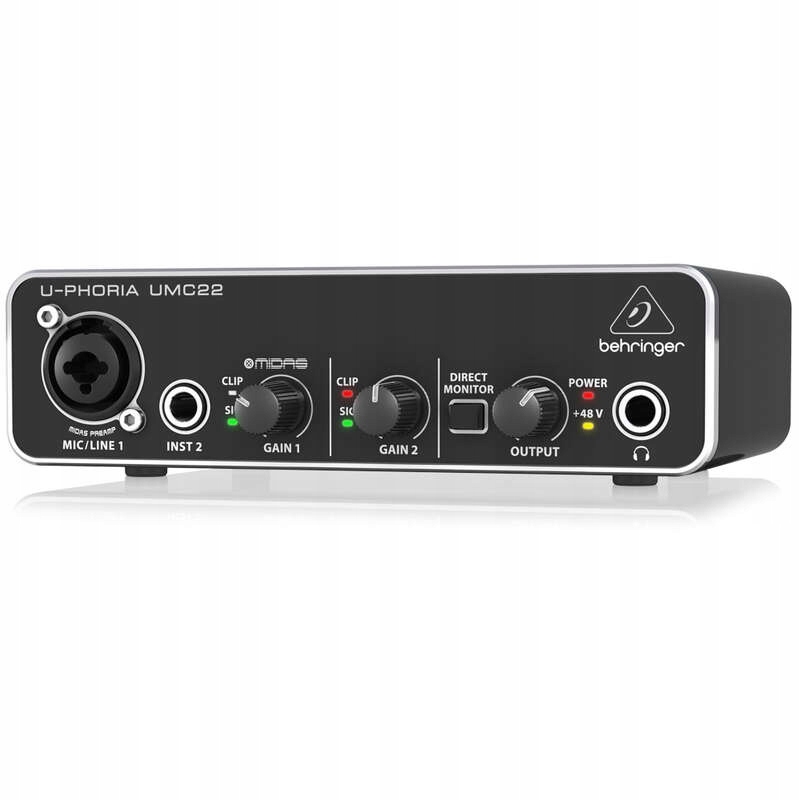 Interfejs Audio Behringer USB UMC22 Model U-Phoria UMC22