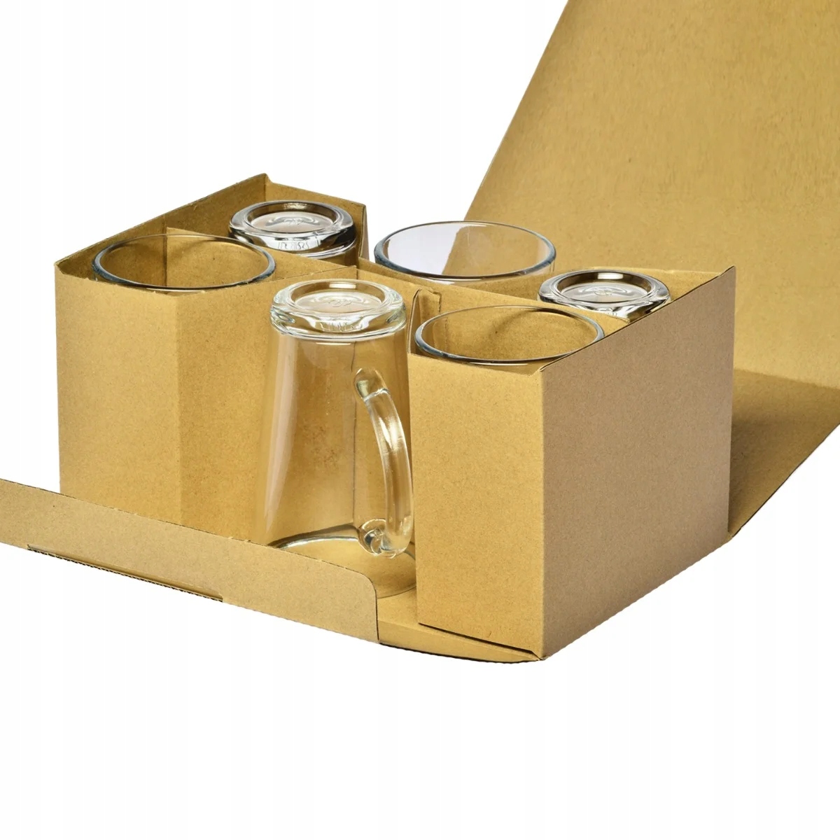 Kubki do kawy caffe latte macchiato 6szt 300ml wygodne szklanki z uchem Pojemność 300 ml