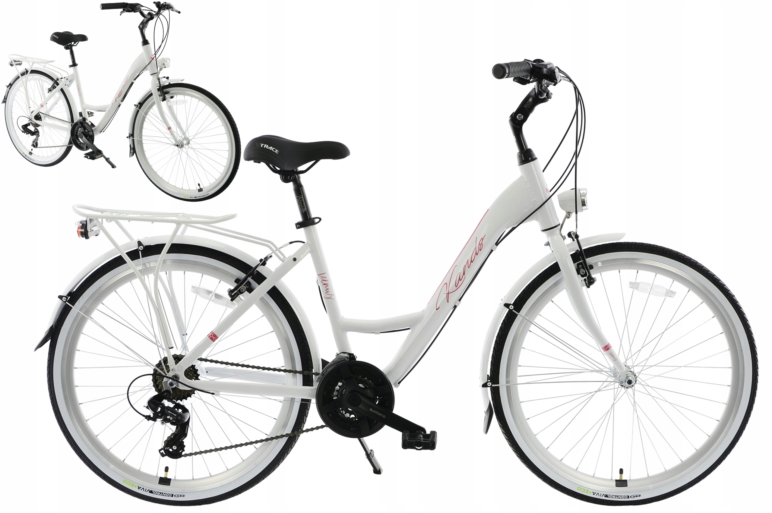 Rower Miejski 26" Kands Venus rama 15" biały R24