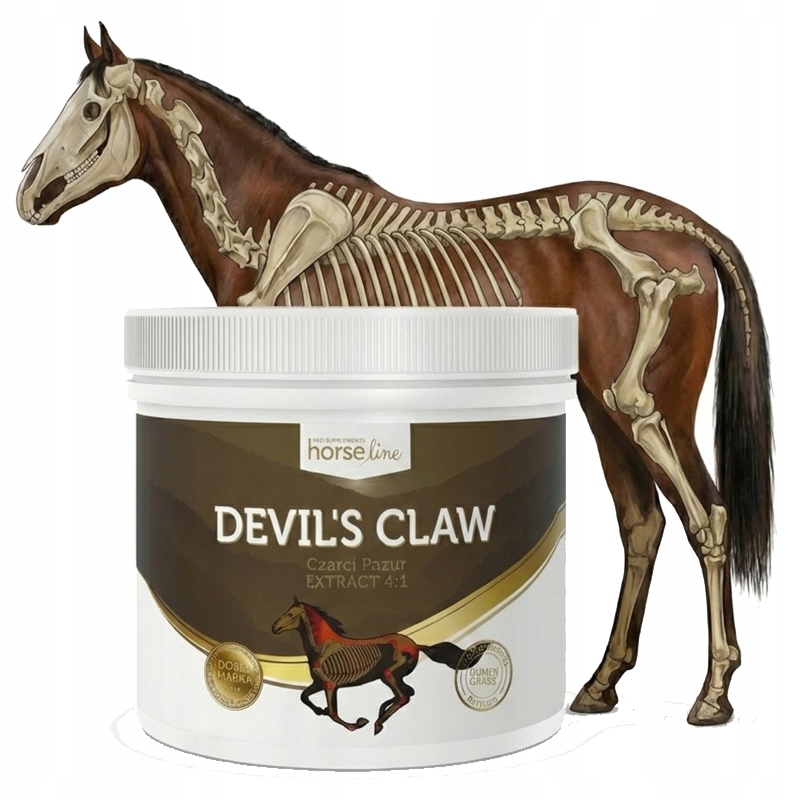 HorseLinePro Czarci Pazur 300g Devil's Claw Po Urazach Konia