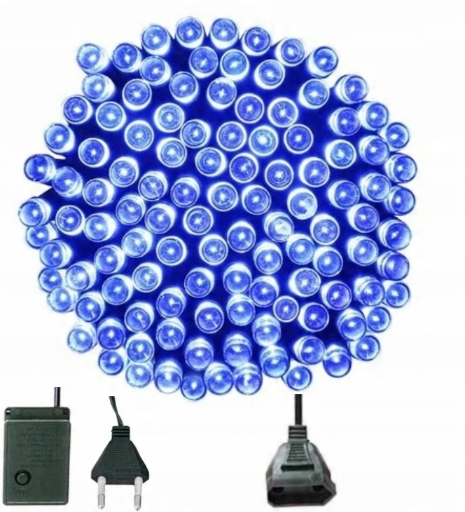 

Lampki choinkowe 500LED wew/zew Niebieskie