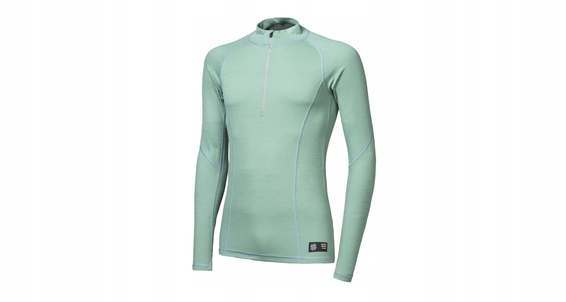 Sensor Merino Df Pánské Triko Dl.rukáv Zip Basil Green Velikost L