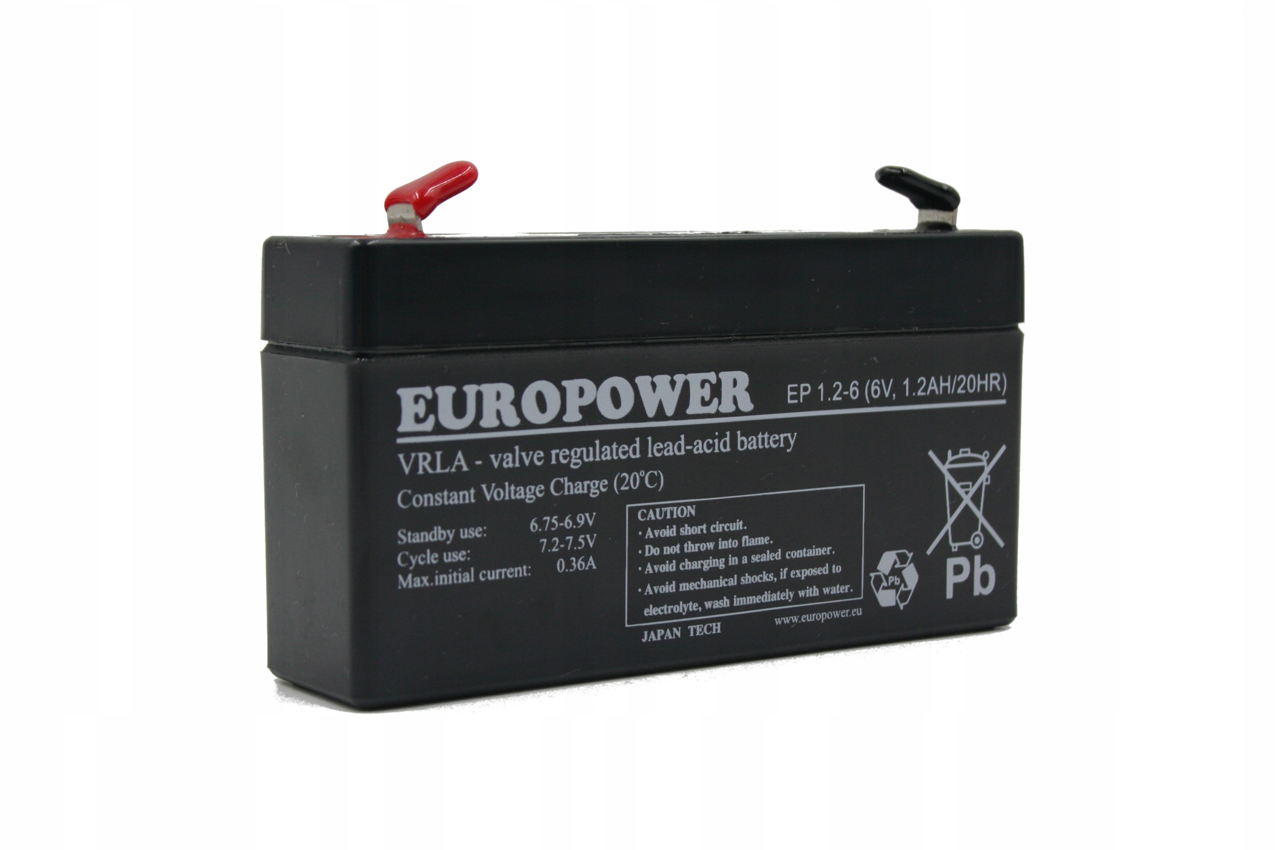 AKUMULATOR 6V 1,2Ah EUROPOWER AGM Marka Europower