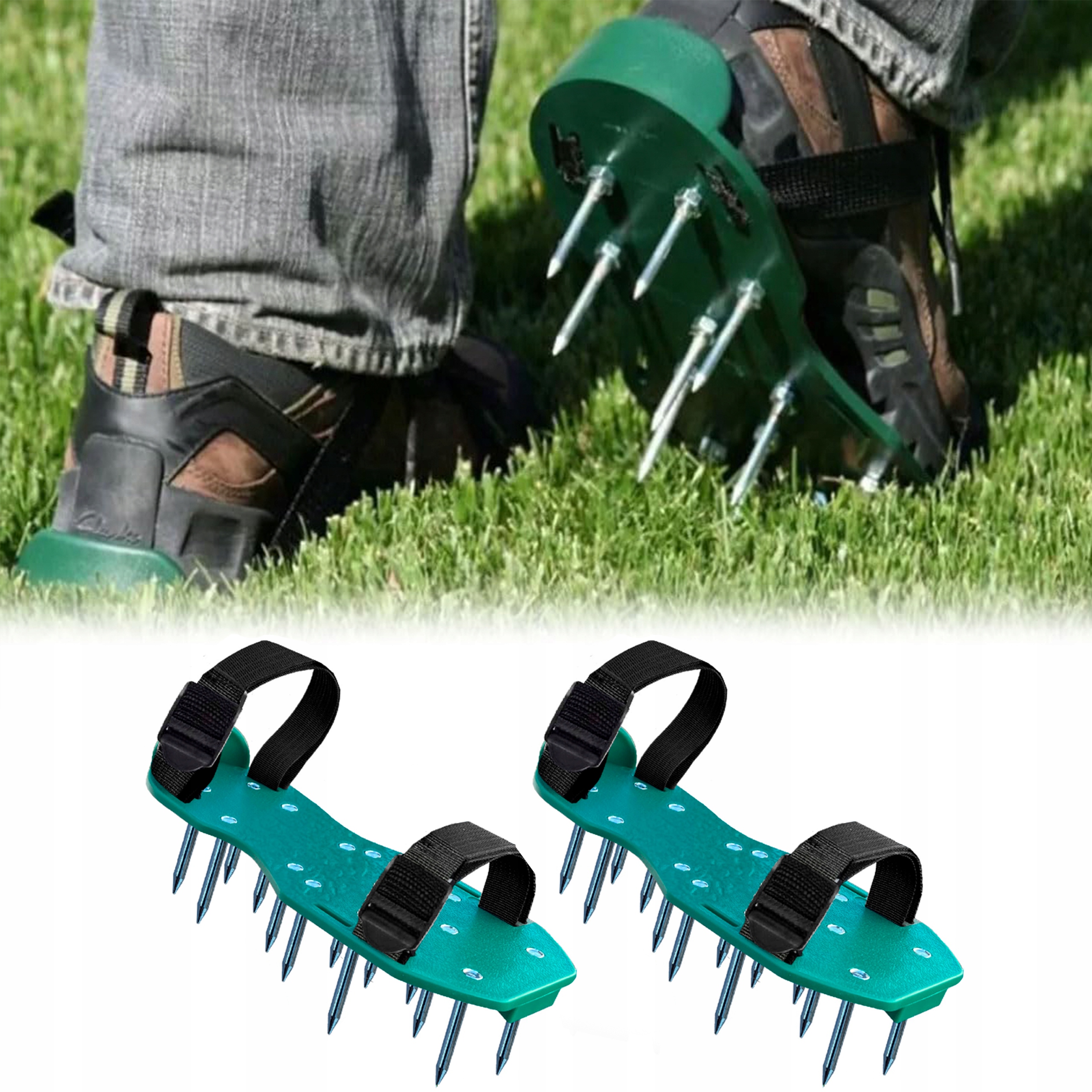 AERATOR WERTYKULATOR DO TRAWNIKÓW NAPOWIETRZANIA KOLCE BUTY NAKŁADKI TRAWY Marka Khayner Garden