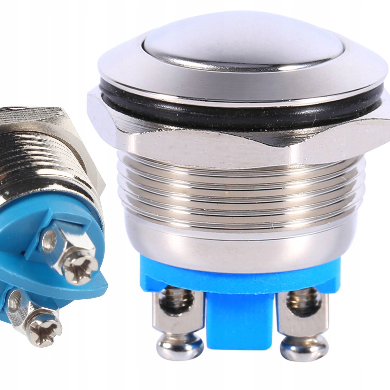 Przycisk Włącznik Chwilowe Resetowalne Metalowy 19 mm Monostabilny 3A 12V