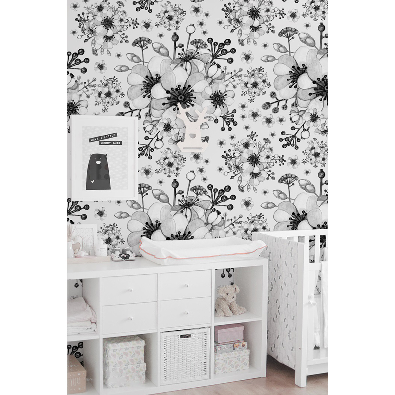 

Flizelina tapeta ścienna Kwiatowy wzór 152x104 cm