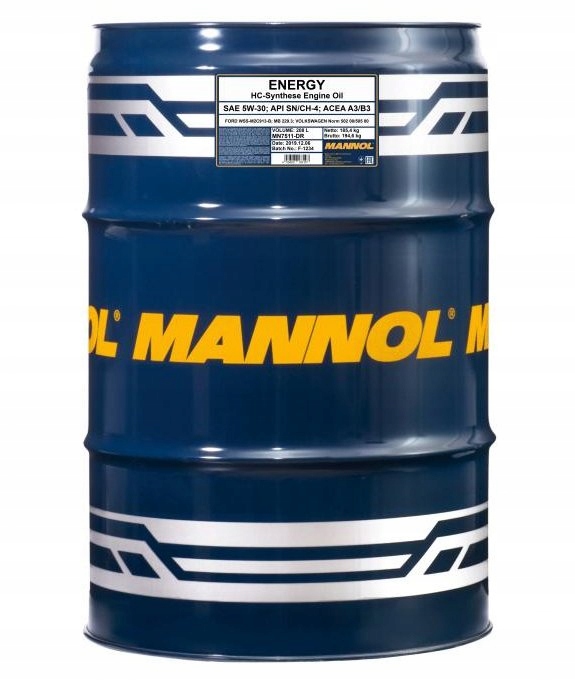 Olej Silnikowy 7511 Mannol Energy 5w30 208L