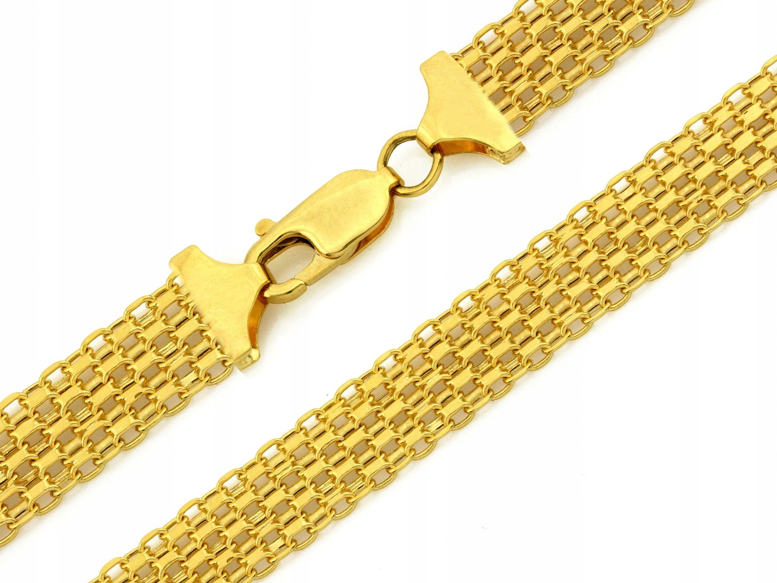 Ženský řetízek ze zlata 585, vazba bismark zlato 14k 14 karátů