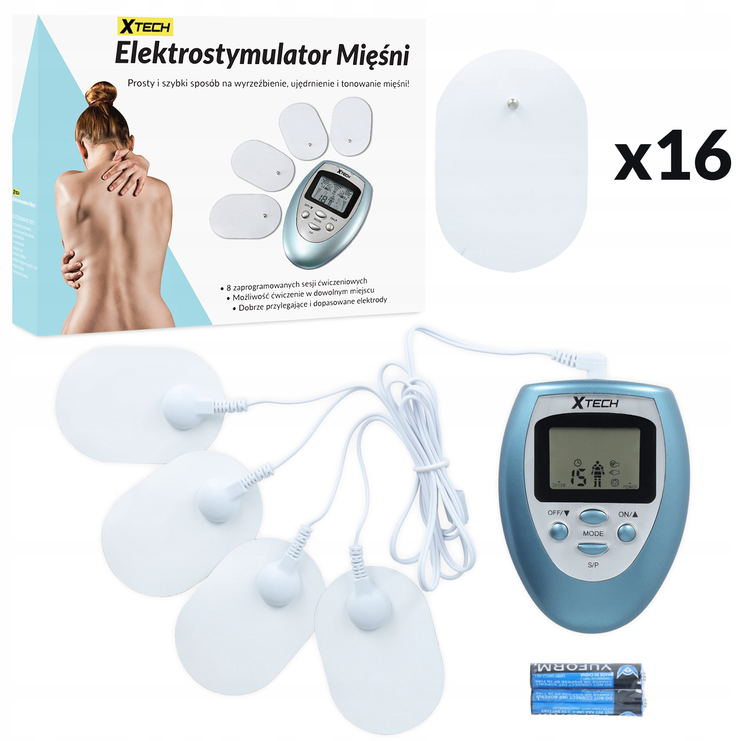 Elektrostymulator masażer mięśni nerwów Tens Ems