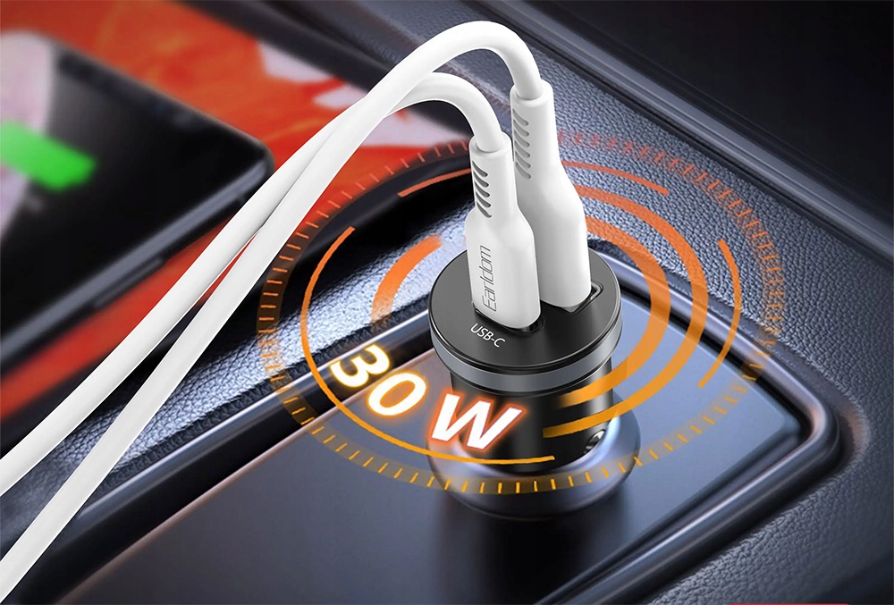 MOCNA ŁADOWARKA SAMOCHODOWA ZAPALNICZKA XO PD 30W QC 3 1xUSB 1xUSB-C CZARNA Stan opakowania oryginalne