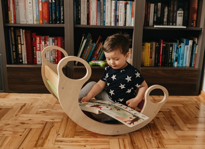 O5 Bujak Artnico kolorowa huśtawka Montessori pastel Płeć chłopcy dziewczynki