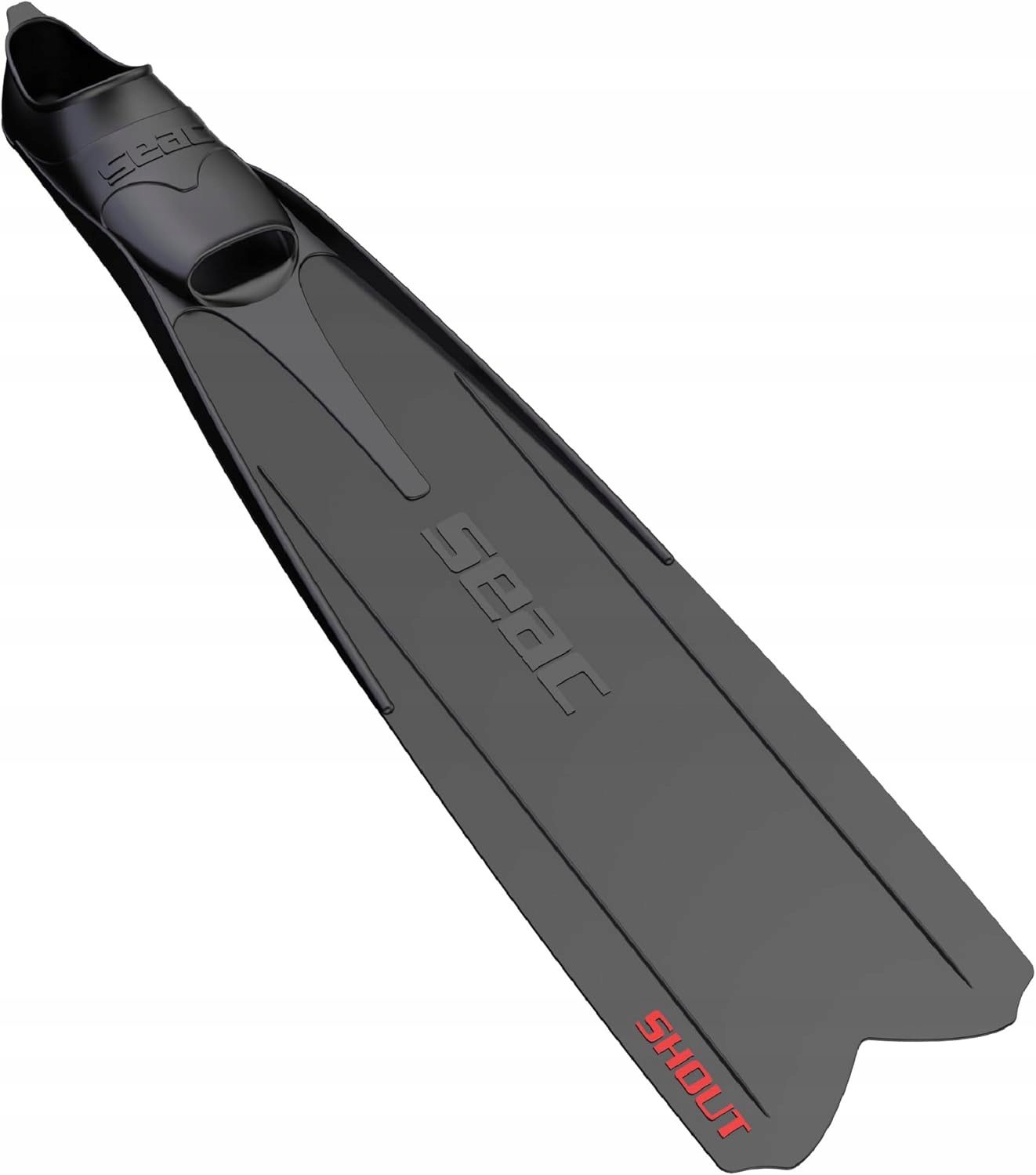 Płetwy do Nurkowania Seac Shout Długie 86 cm, Rozmiar 45 46 Czarny Prime